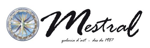 Primer logotip de La Galeria Mestral de L'Escala